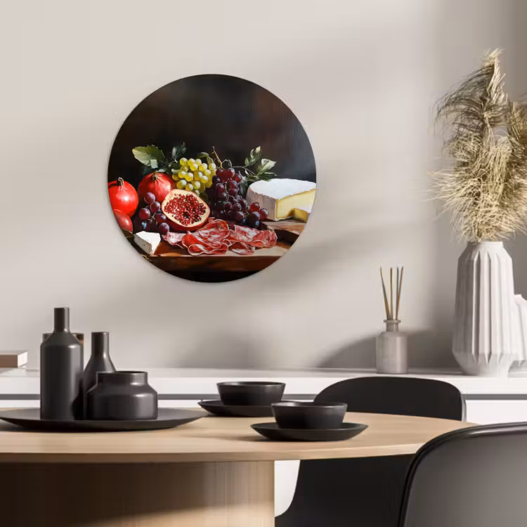 Runde Bilder - Trinktafel - Stilleben - Vintage — 3