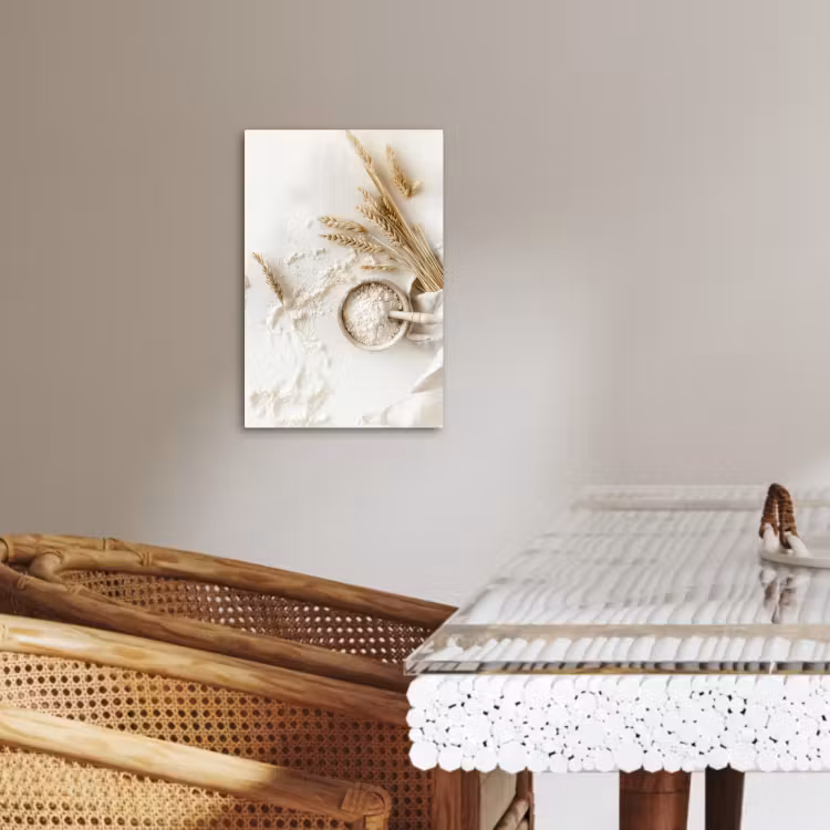 Leinwandbilder - Blume - Holz - Weizen — 3