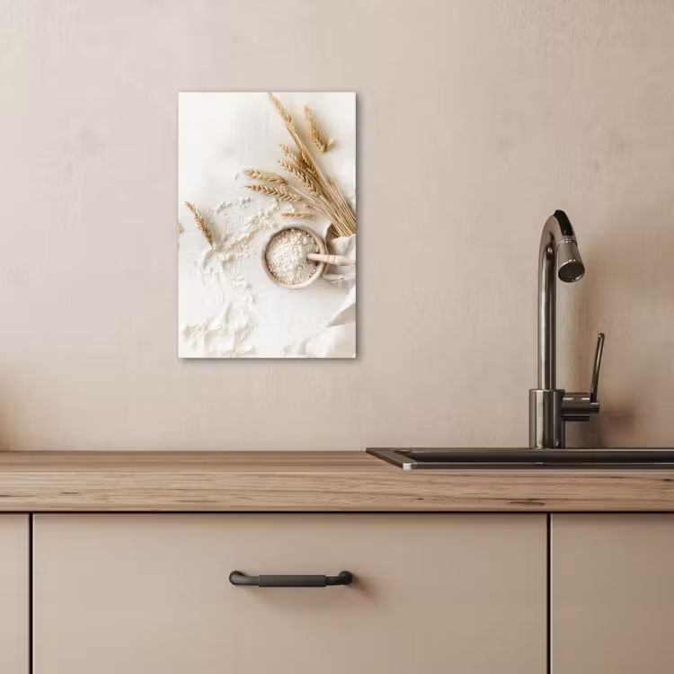 Leinwandbilder - Blume - Holz - Weizen — 5