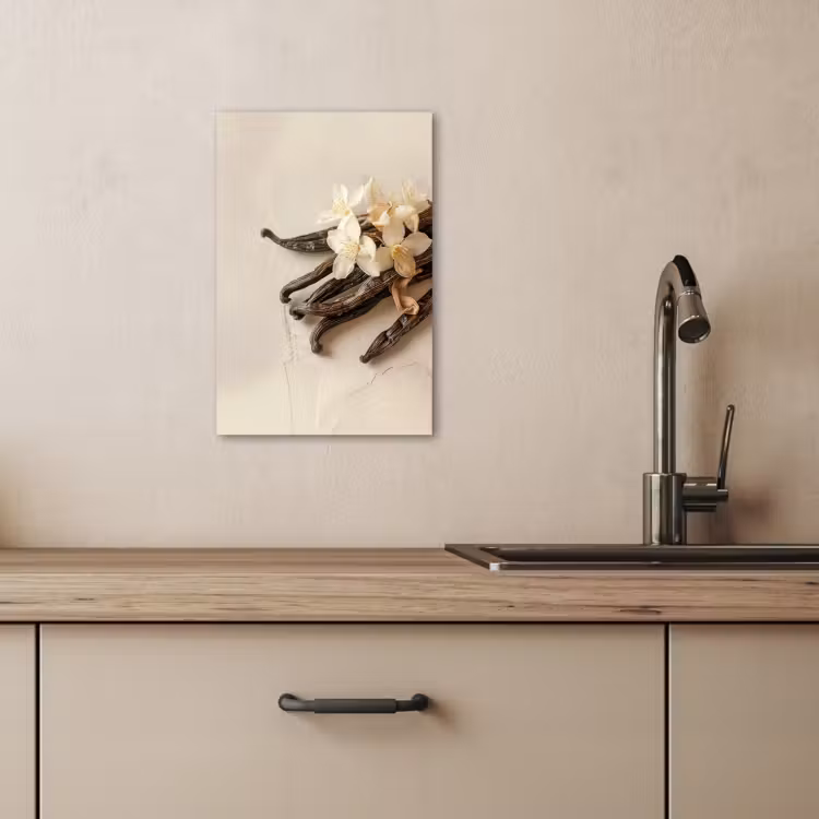 Leinwandbilder - Vanille - Geblümt - Beige — 4