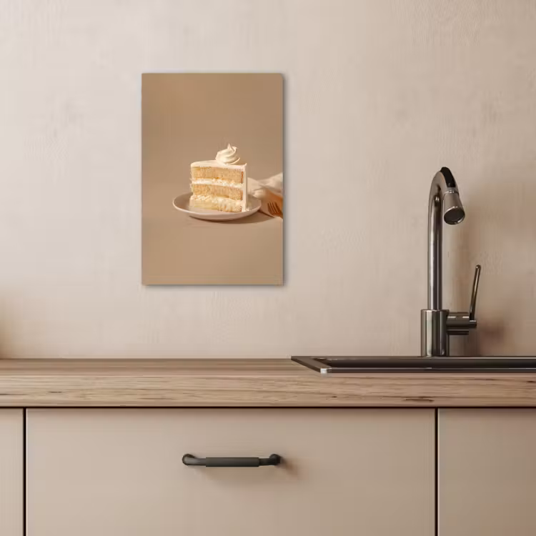 Leinwandbilder - Vanillekuchen - Torte - Cremig — 2