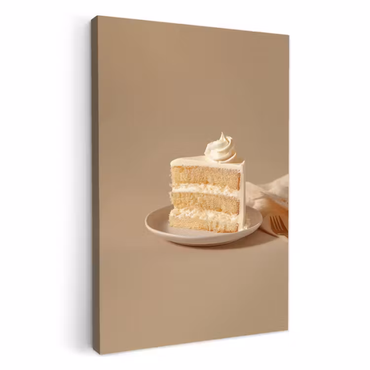 Leinwandbilder - Vanillekuchen - Torte - Cremig — 3