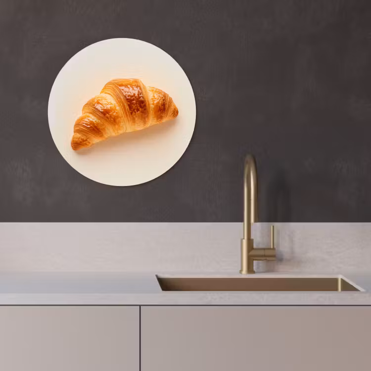 Runde Bilder - Croissant - Brot - Beige — 2