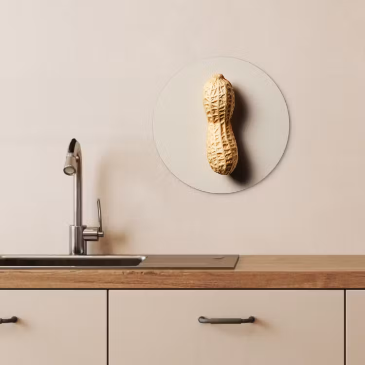 Runde Bilder - Erdnuss - Roh - Beige — 2