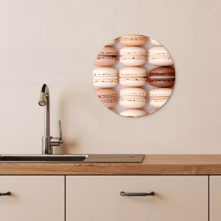 Runde Bilder - Makronen - Beige - Braun — 3