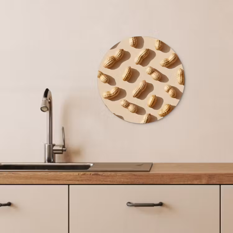 Runde Bilder - Peanuts - Muster - Beige — 3