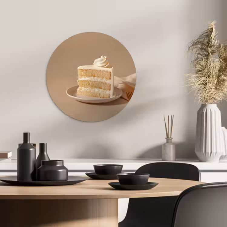 Runde Bilder - Vanillekuchen - Torte - Cremig — 2