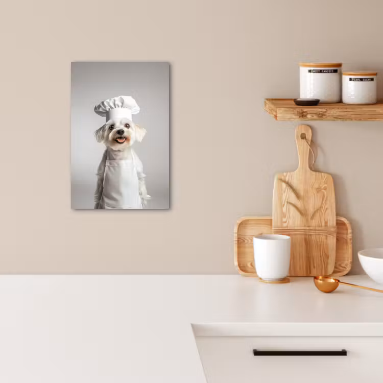 Leinwandbilder - Hund - Weiß - Koch — 3