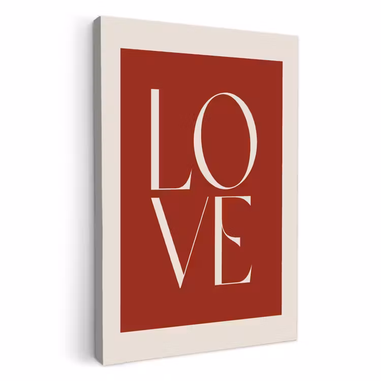 Leinwandbilder - Liebe - Rot - Minimalistisch — 1