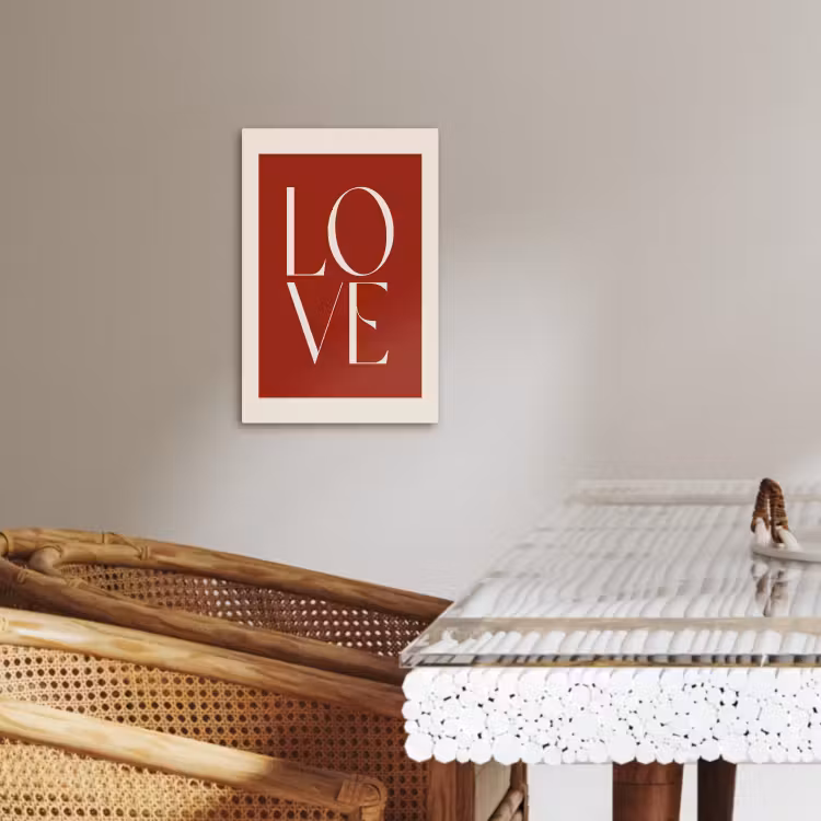 Leinwandbilder - Liebe - Rot - Minimalistisch — 4