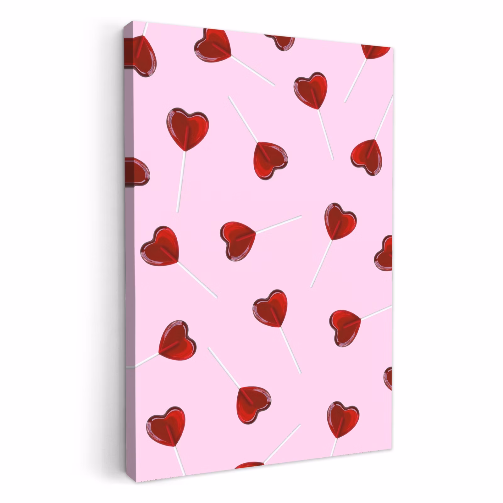 KitchenYeah - Küche - Leinwand - Rosa - Herz - Lutscher - Bonbon — 1