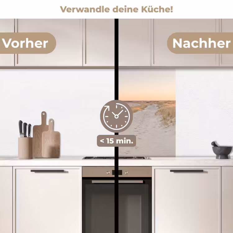 Küchenrückwand - Küstenlinie - Horizont - Zaun — 2
