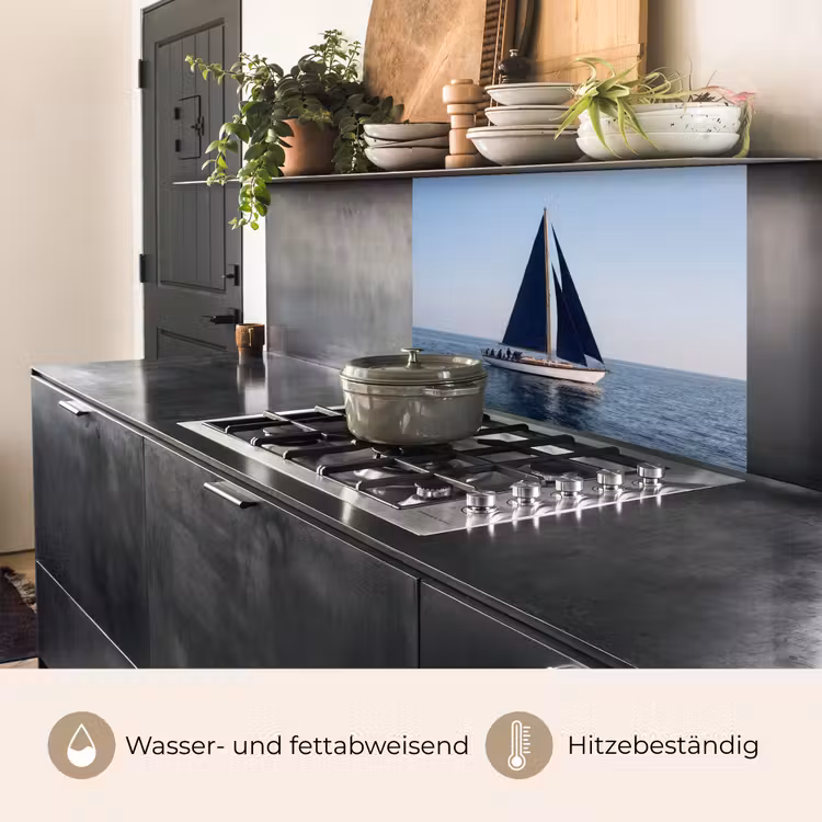 Küchenrückwand - Segelboot - Meer - Blau — 4
