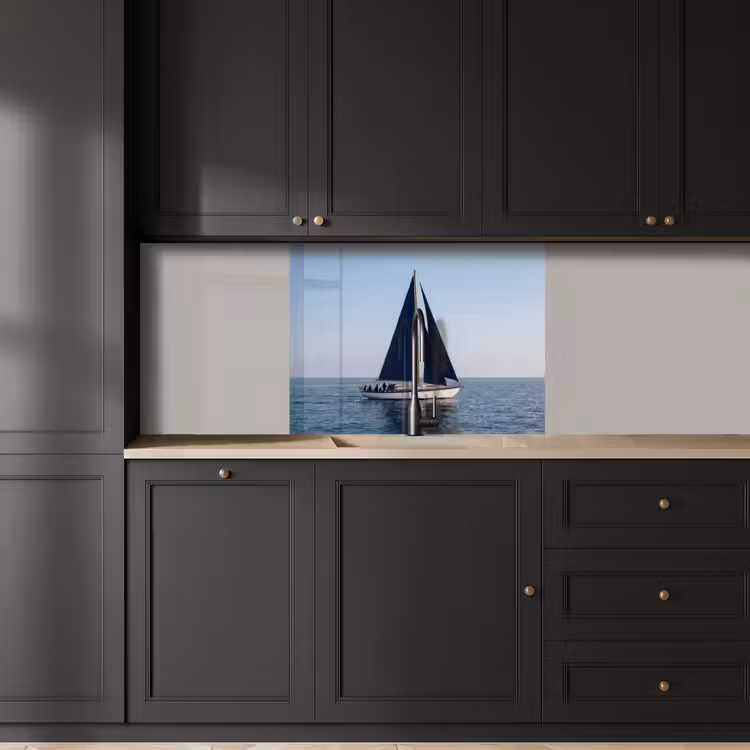 Küchenrückwand - Segelboot - Meer - Blau — 5