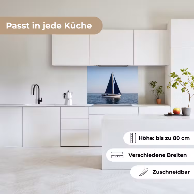 Küchenrückwand - Segelboot - Meer - Blau — 6