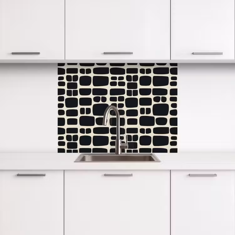 Küchenrückwand - Modern - Bio - Schwarz — 3