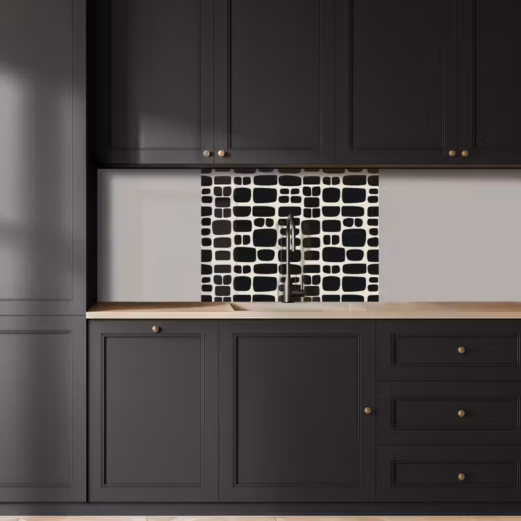 Küchenrückwand - Modern - Bio - Schwarz — 5