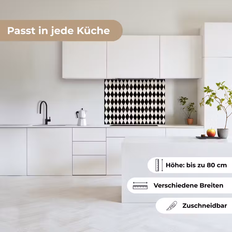 Küchenrückwand - Klassisch - Muster - Schwarz — 6