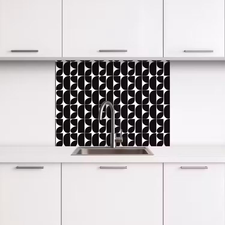 Küchenrückwand - Modern - Geometrisch - Schwarz — 3