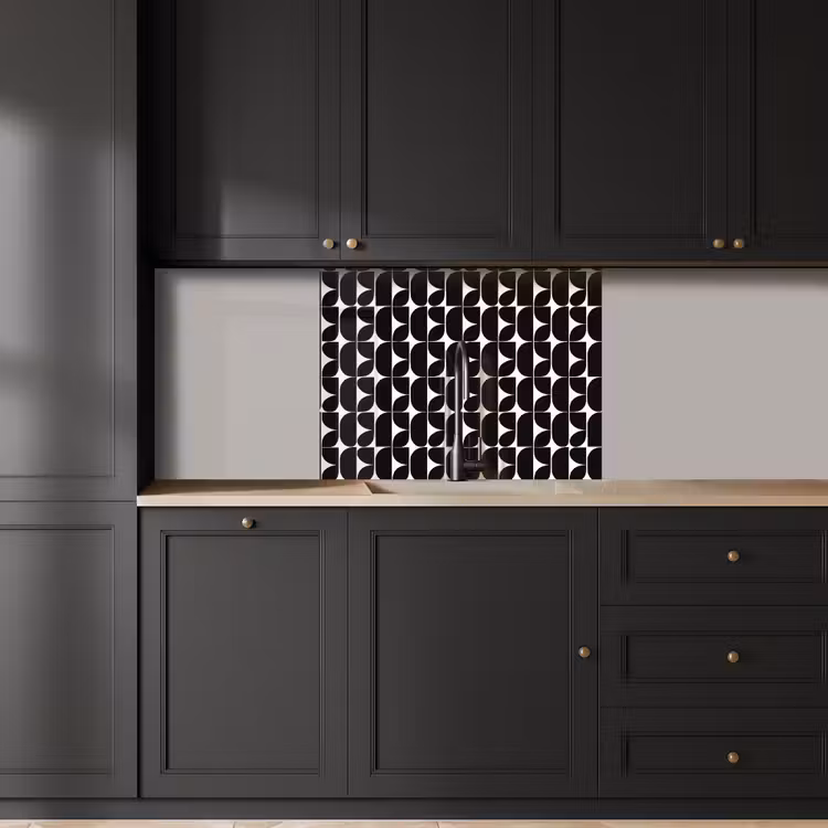Küchenrückwand - Modern - Geometrisch - Schwarz — 5