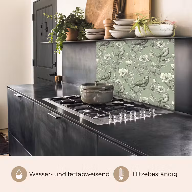 Küchenrückwand - Klassisch - Botanisch - Grün — 4