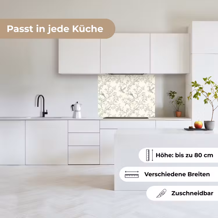 Küchenrückwand - Klassisch - Vögel - Grün — 6
