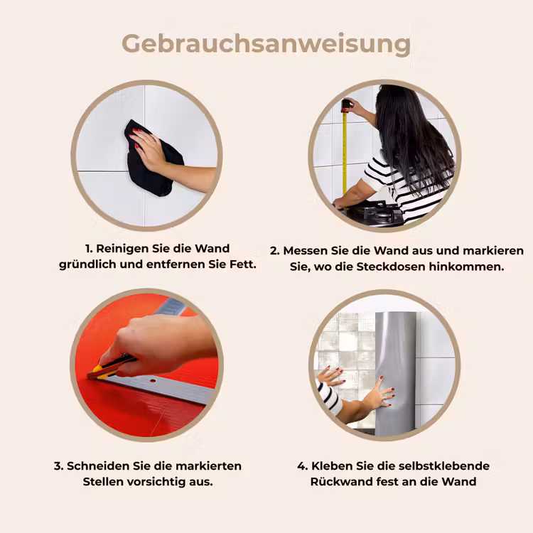 Küchenrückwand - Fliese - Muster - Verwittert — 8