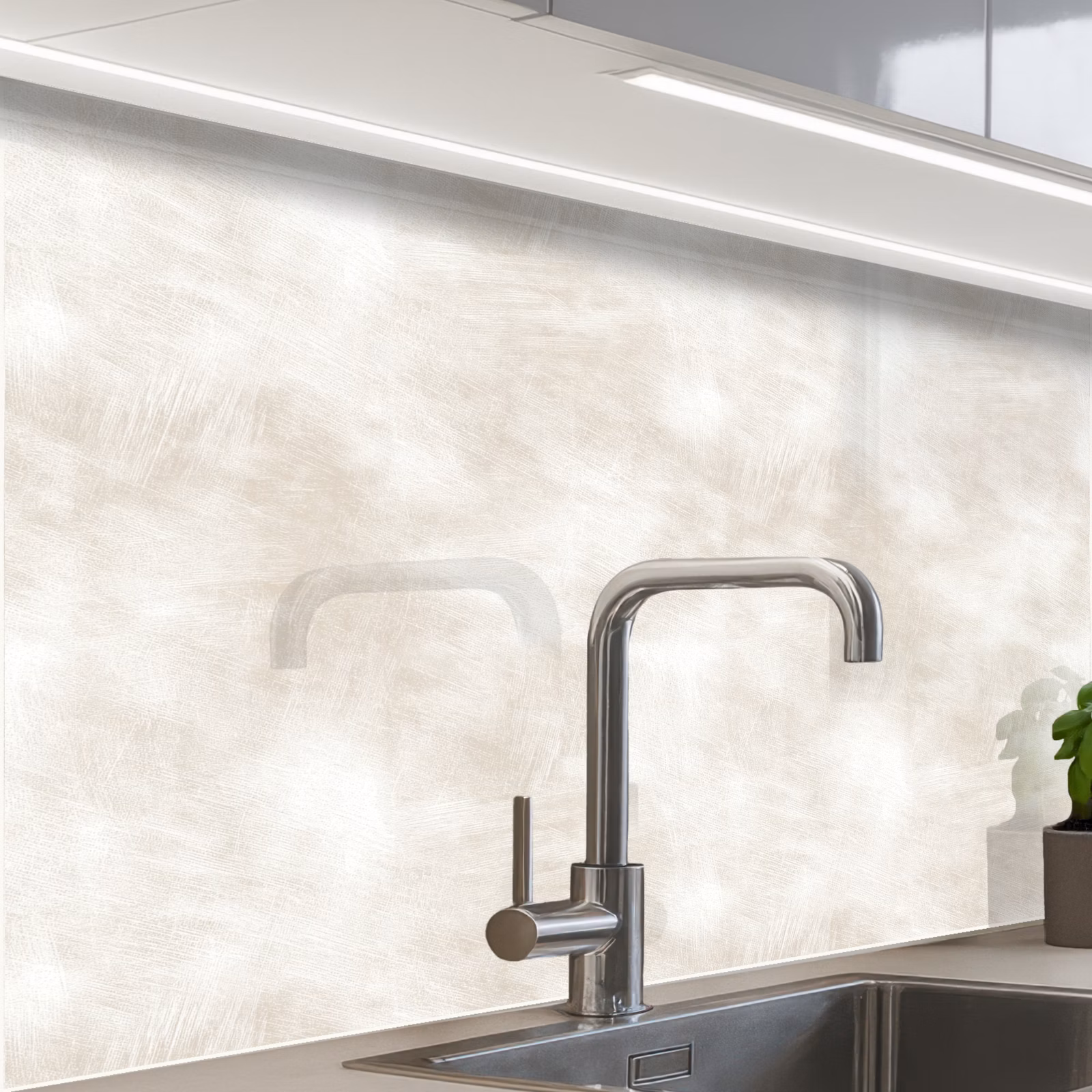 Küchenrückwand - Dezent - Textur - Beige — 1