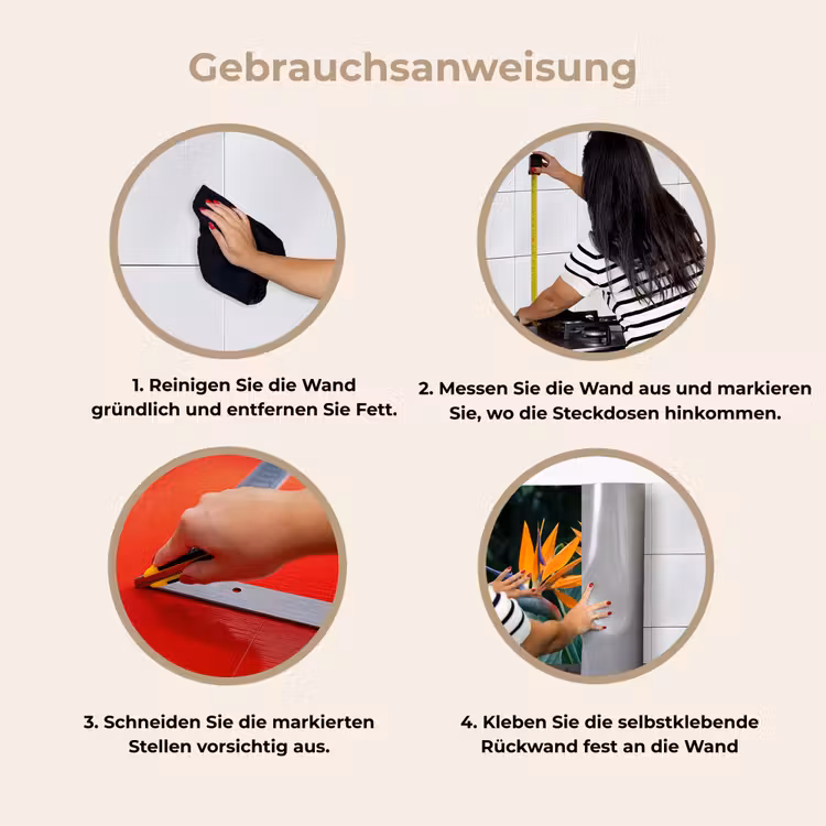 Küchenrückwand - Paradiesvogel - Blume - Exotisch — 8