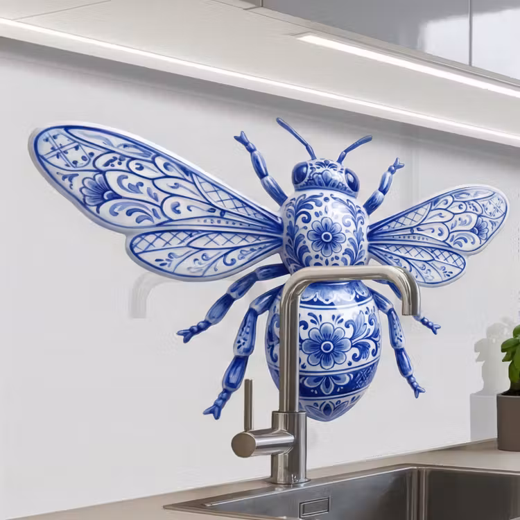 Küchen rückwand - Biene - Modern - Delft - Blau — 1