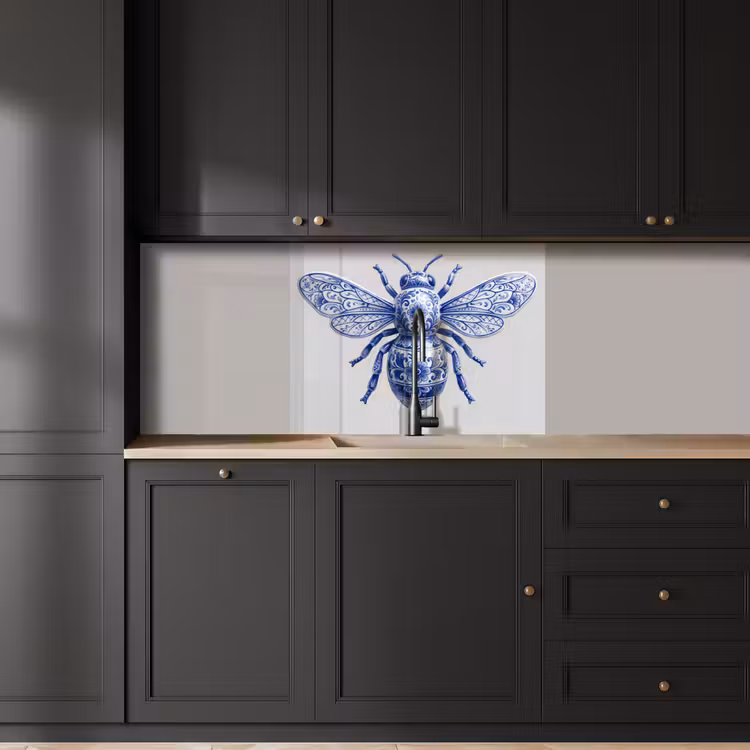 Küchen rückwand - Biene - Modern - Delft - Blau — 5