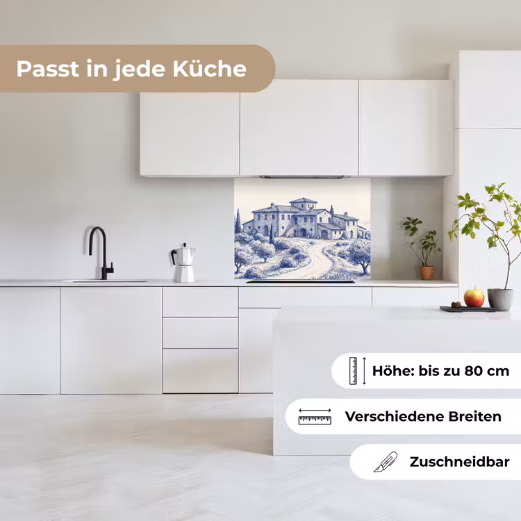 Küchen rückwand - Rustikal - Anwesen - Blau — 6