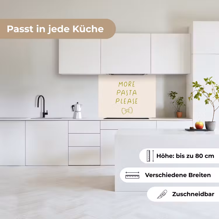 Küchen rückwand - Mehr Nudeln bitte — 6