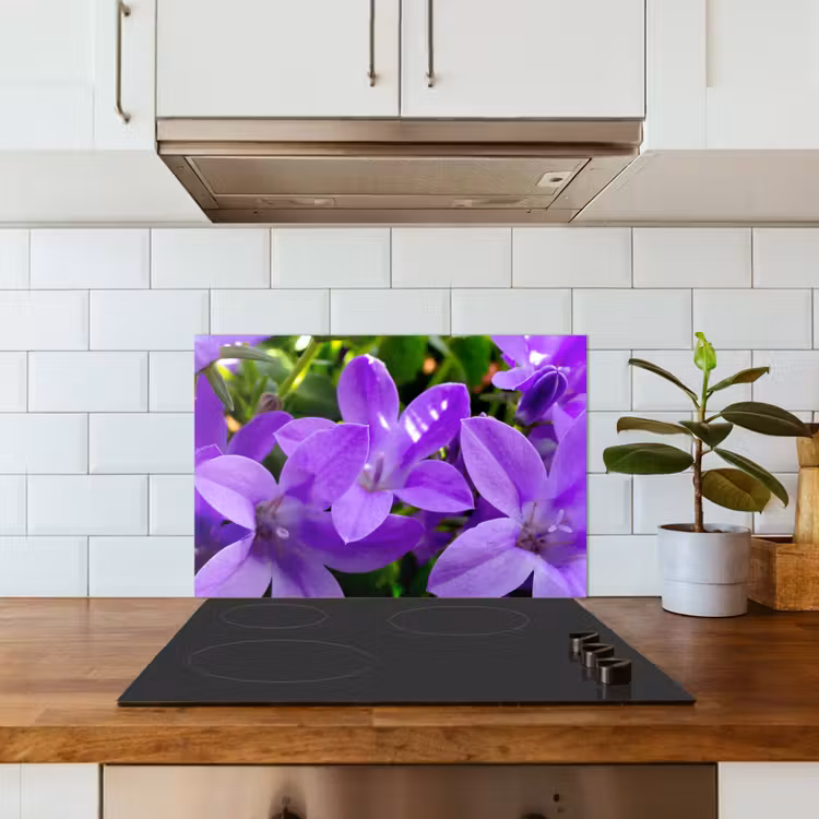Spritzschutz Küche - Blumen - Lila - Natur — 3