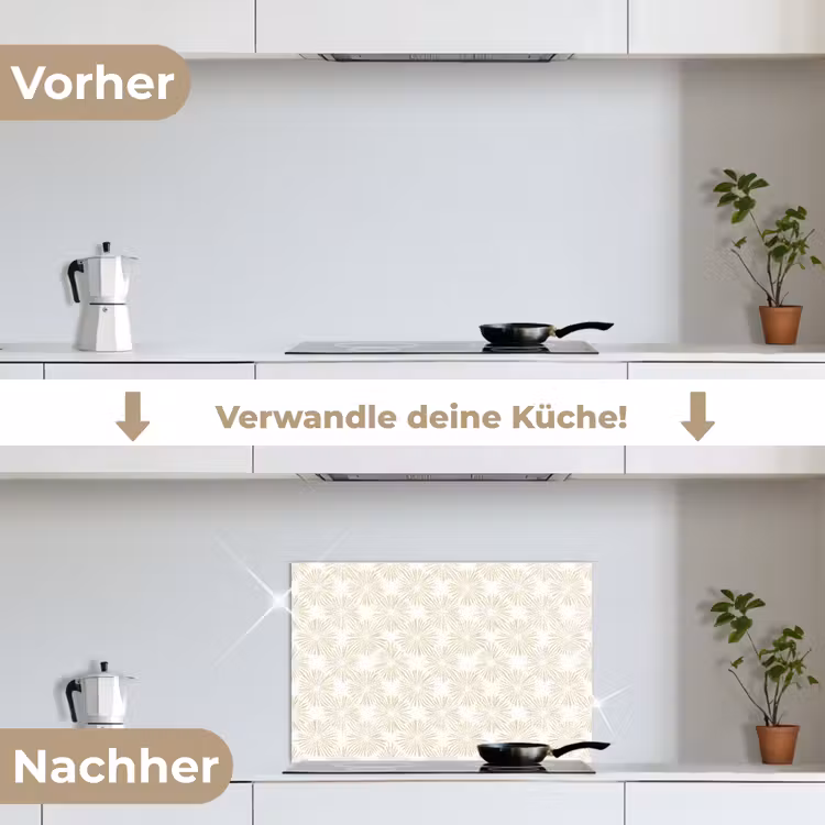Spritzschutz Küche - Abstrakt - Motiv - Beige — 7