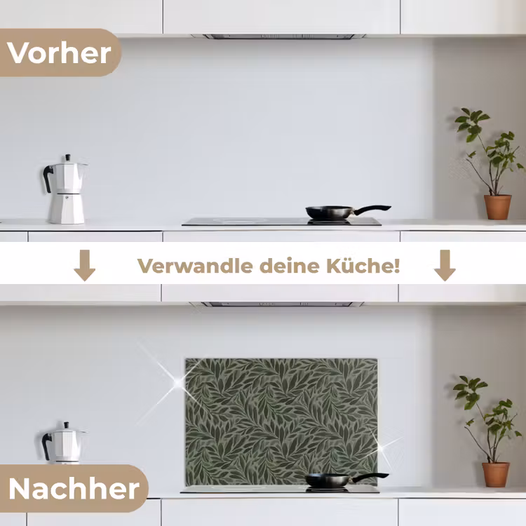 Spritzschutz Küche - Blätter - Bio - Grün — 7