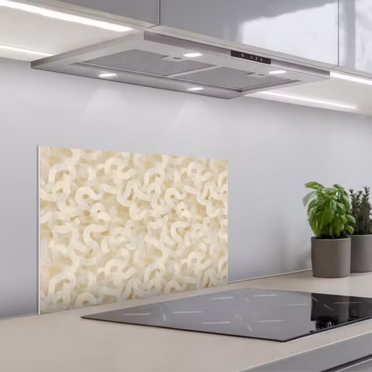 Spritzschutz Küche - Abstrakt - Linien - Beige — 1