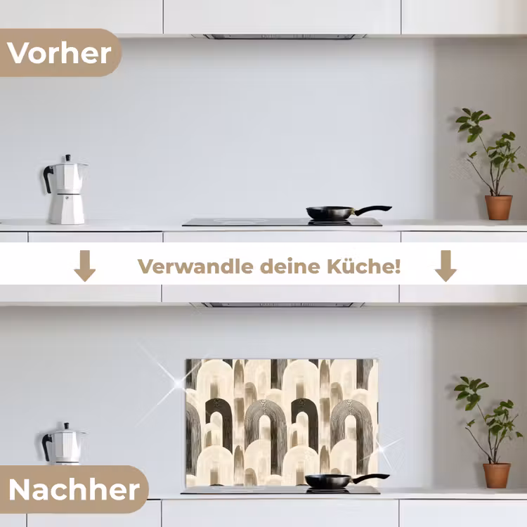 Spritzschutz Küche - Abstrakt - Muster - Bögen — 7
