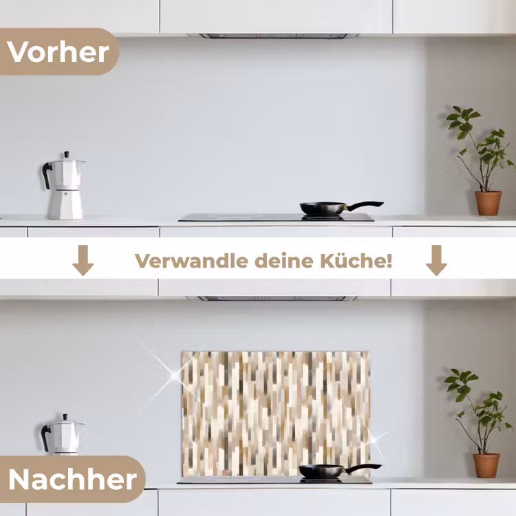 Spritzschutz Küche - Abstrakt - Muster - Pinselstriche — 7