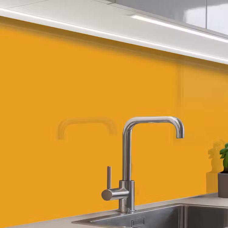 Küchen rückwand - Ockergelb - Herbst - Interieur — 1