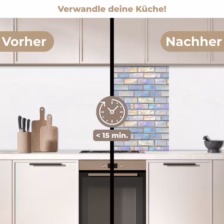 Küchen rückwand - Glanz - Wand - Perlmutt — 2