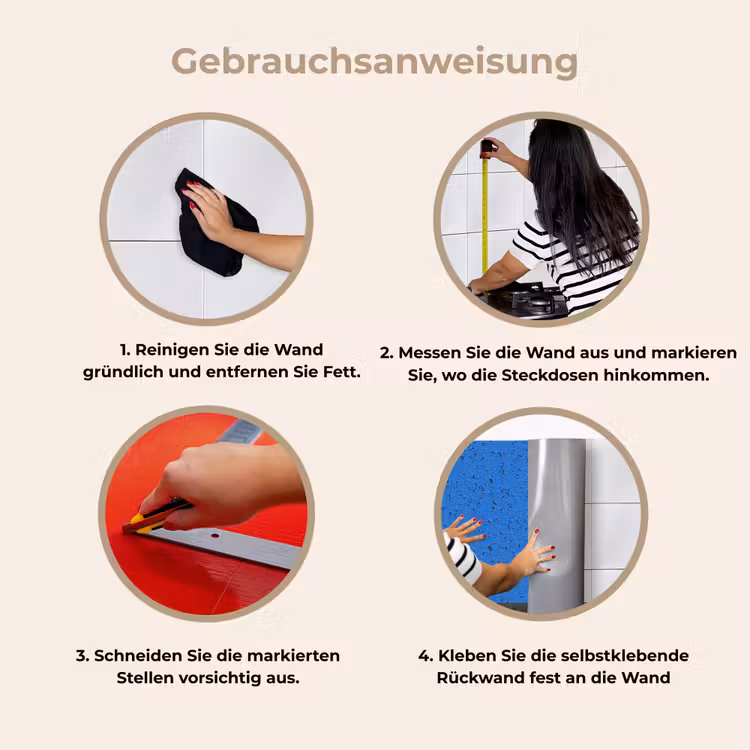Küchen rückwand - Rost - Blau - Risse - Farbe — 8