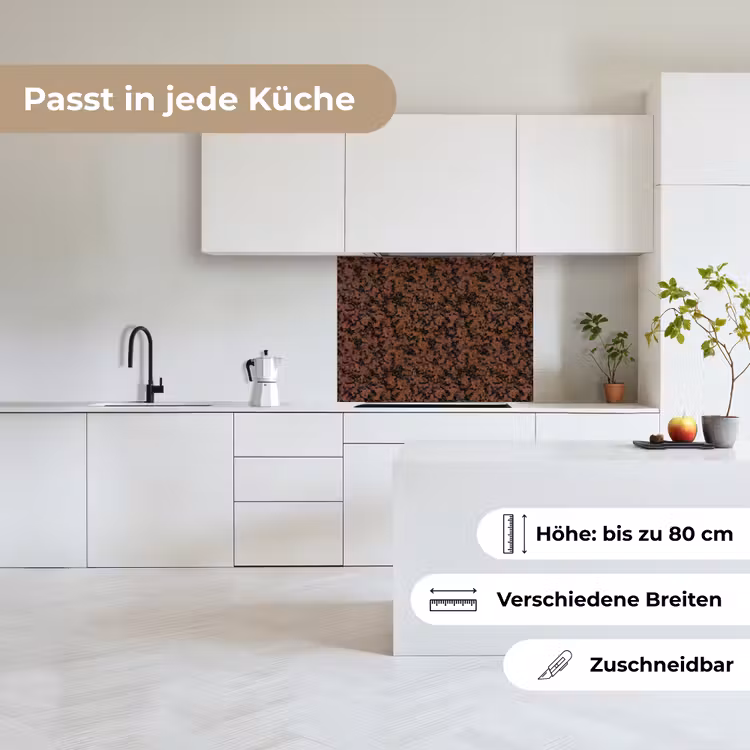 Küchen rückwand - Granit - Rot - Schwarz — 6