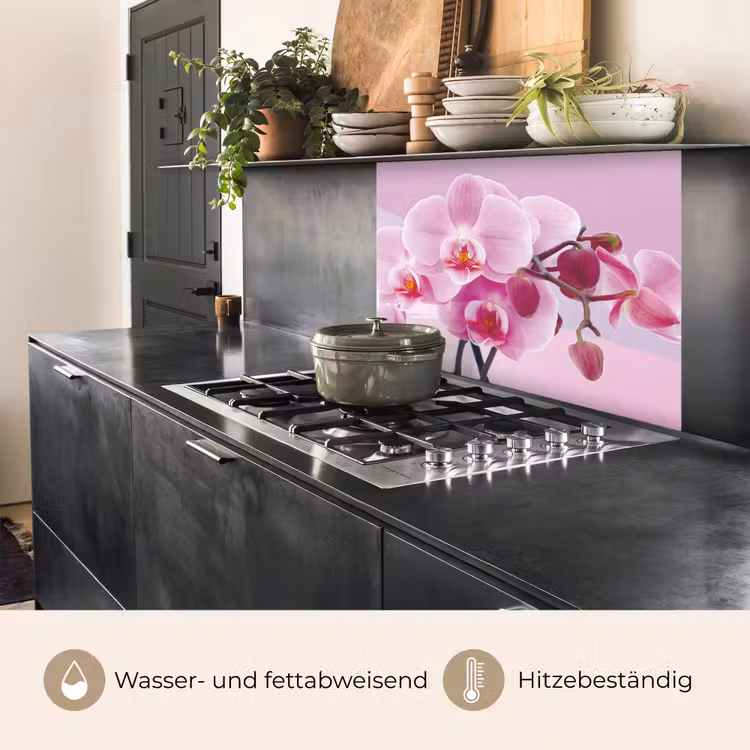 Küchen rückwand - Blumen - Orchidee - Rosa — 4