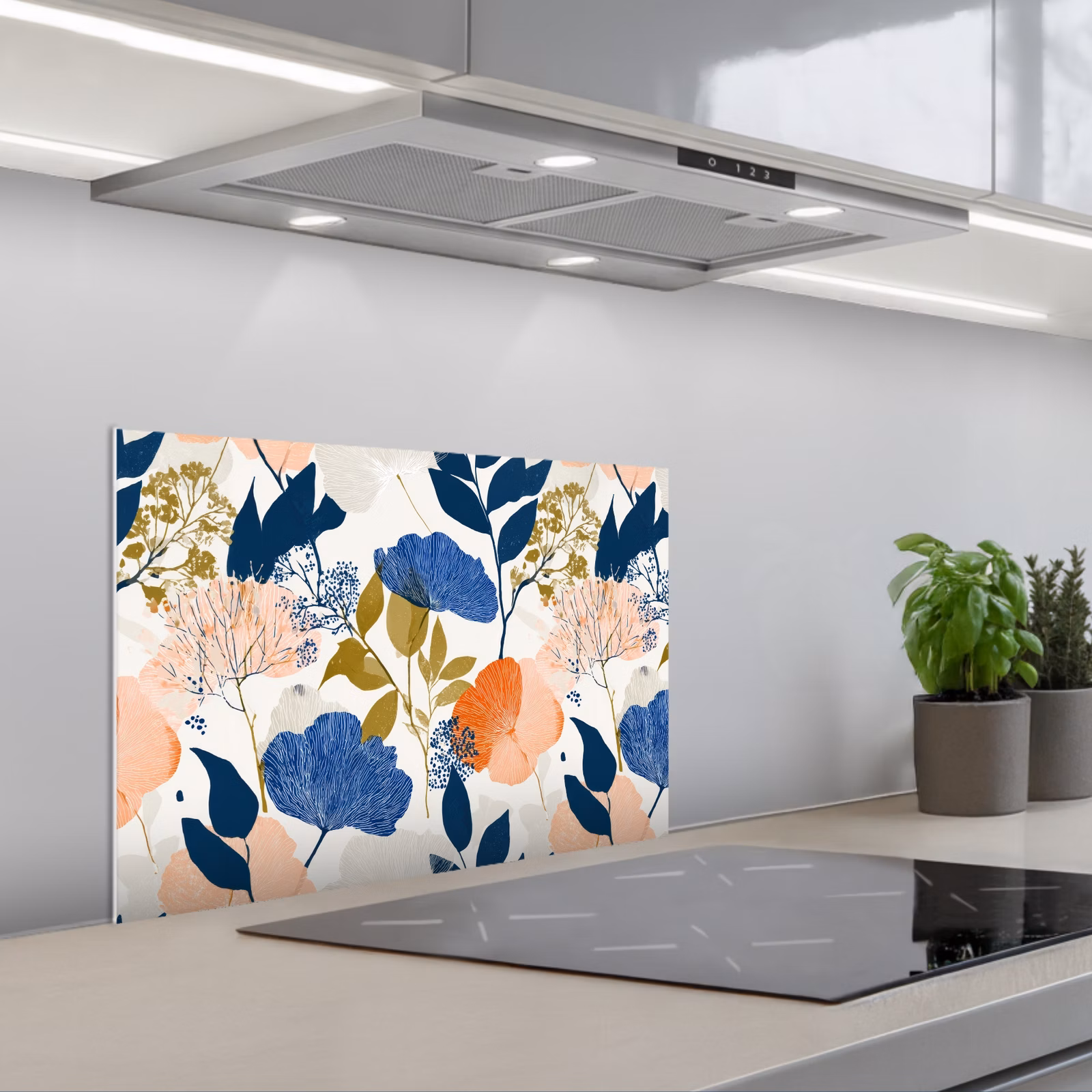 Spritzschutz Küche - Blumen - Botanisch - Farbenfroh — 1