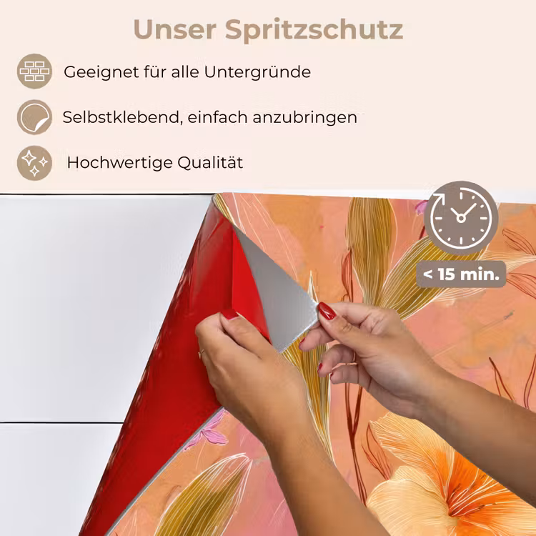 Spritzschutz Küche - Botanisch - Blumig - Farbenfroh — 4