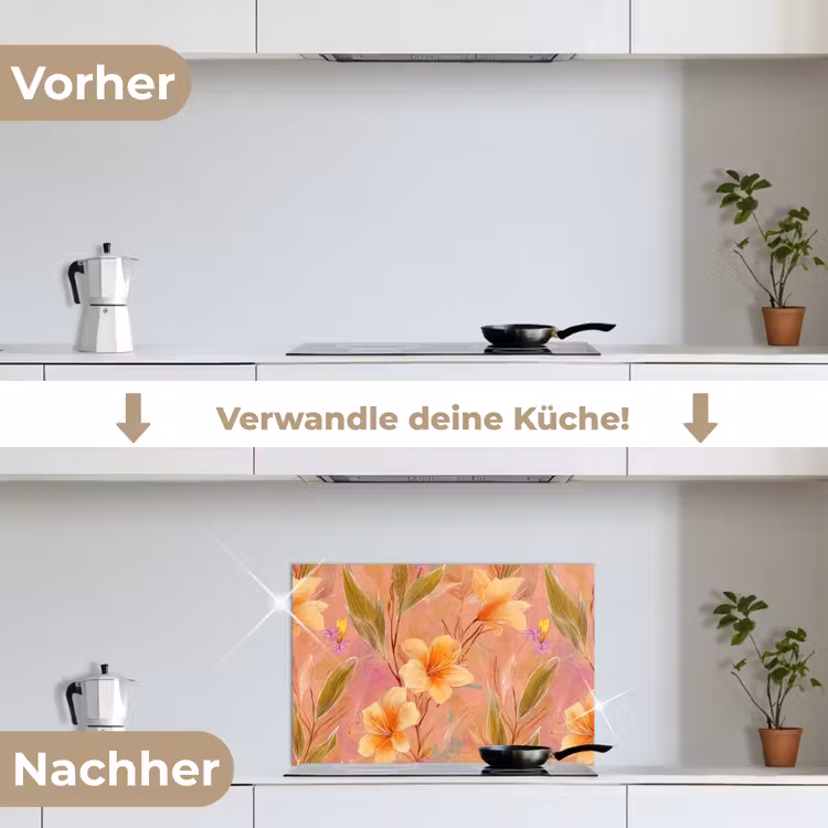 Spritzschutz Küche - Botanisch - Blumig - Farbenfroh — 7