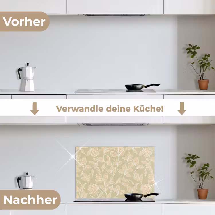 Spritzschutz Küche - Organisch - Dezent - Grün — 7