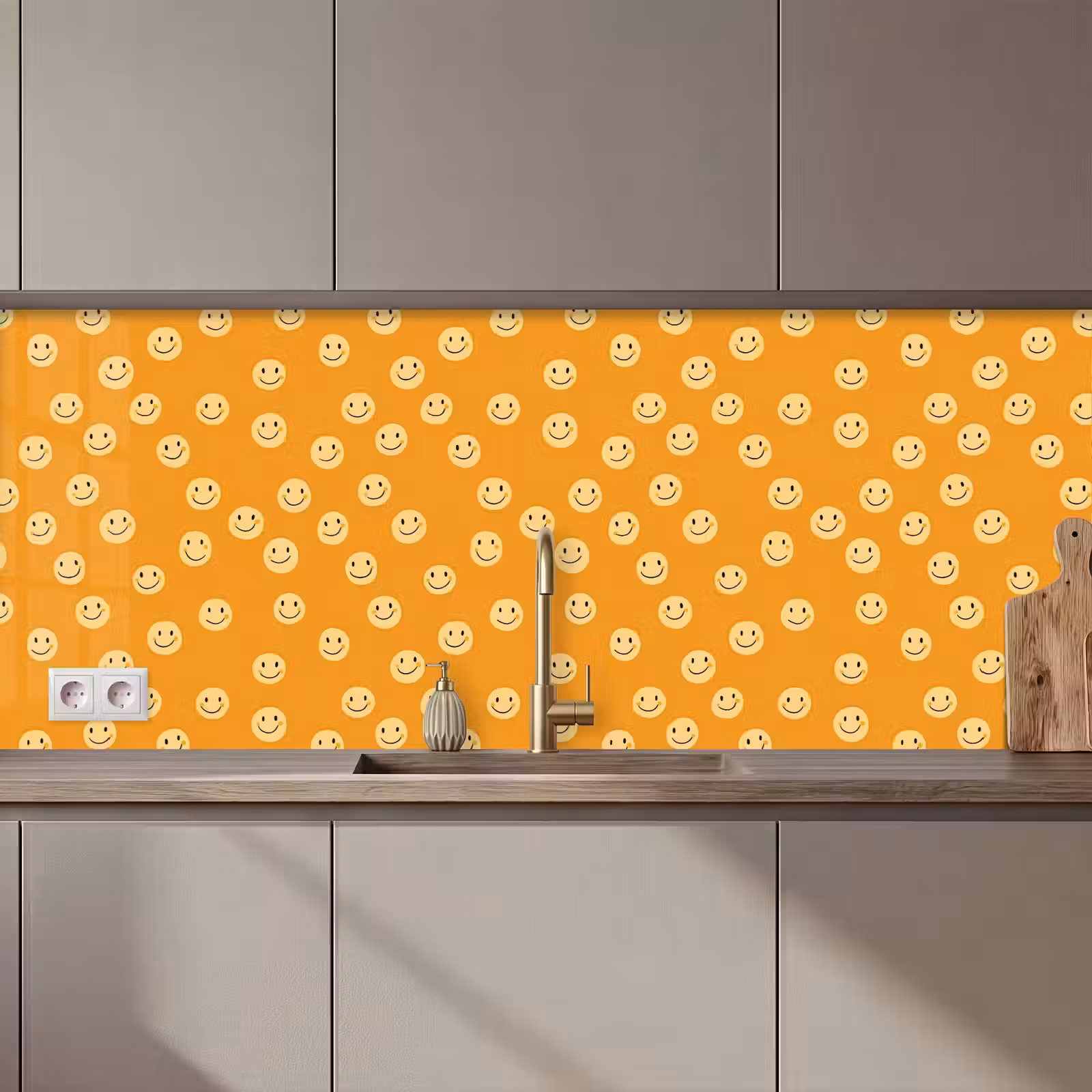 Spritzschutz Küche - Smileys - Retro - Absatz — 1