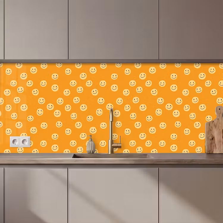 Spritzschutz Küche - Smileys - Retro - Absatz — 1